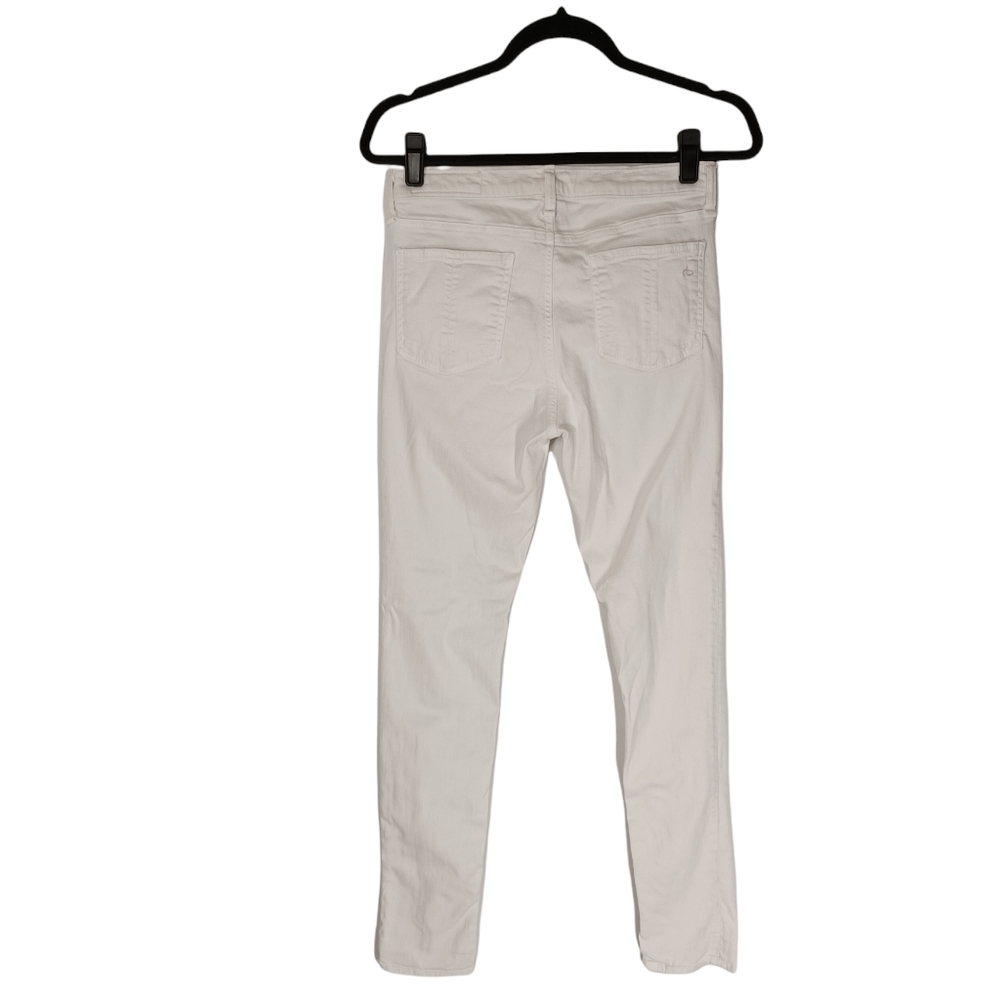 RAG & BONE White Skinny Distressed Jeans 29 - Picture 4 of 9